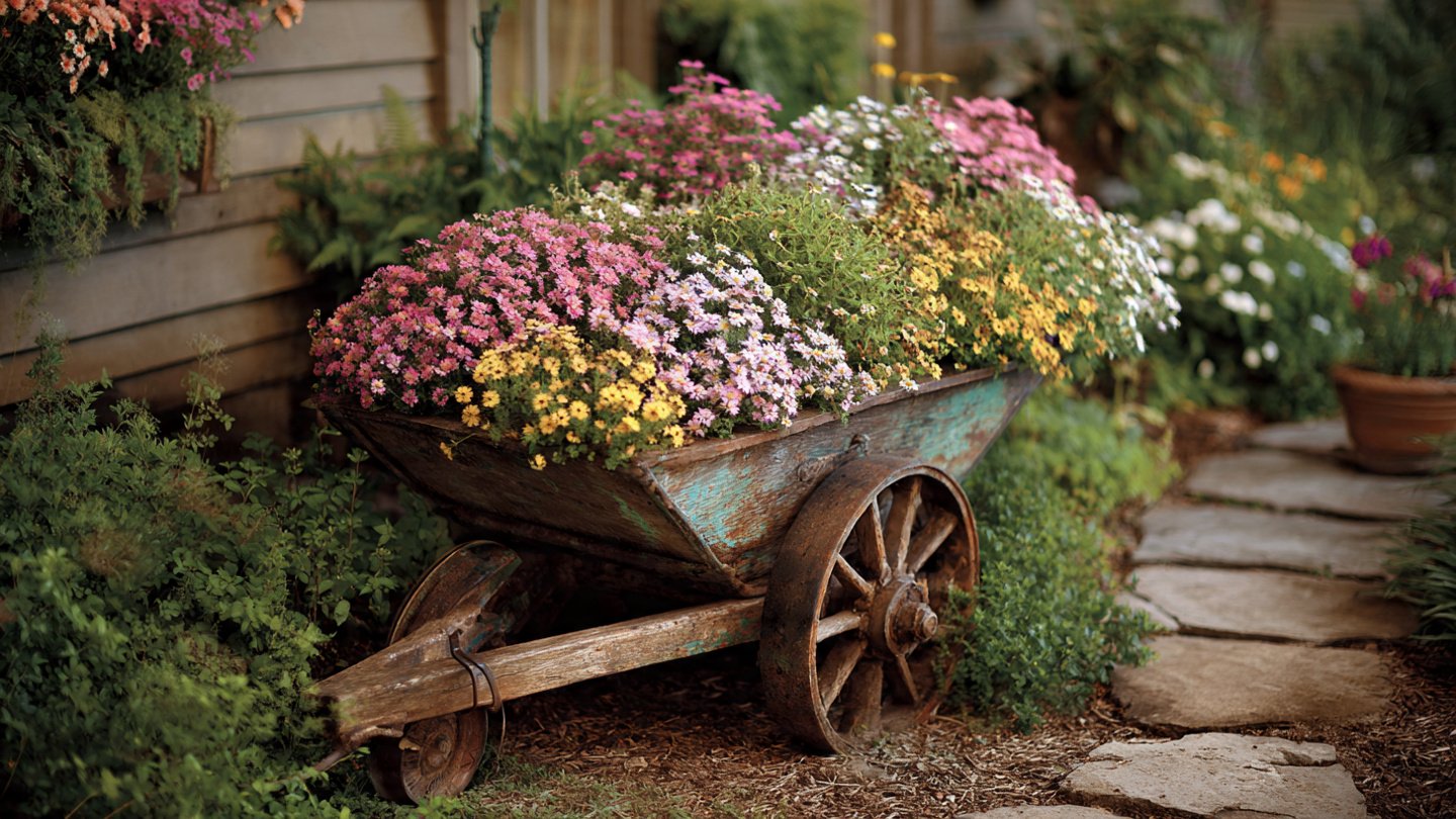 15 Amazing DIY Wheelbarrow Flower Planter Ideas for Your Yard
