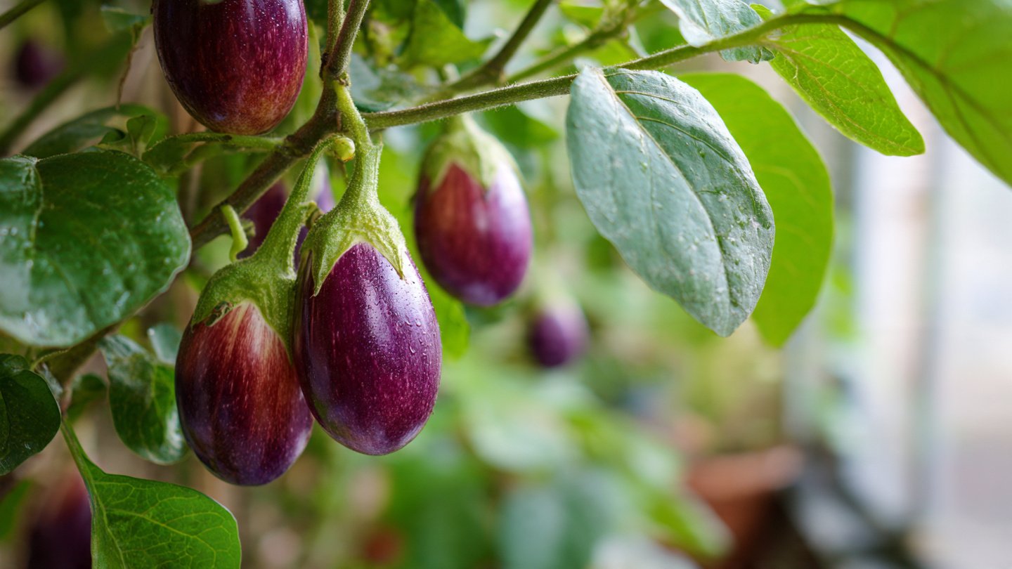 A Beautiful Balcony Method for Year-Round Eggplants