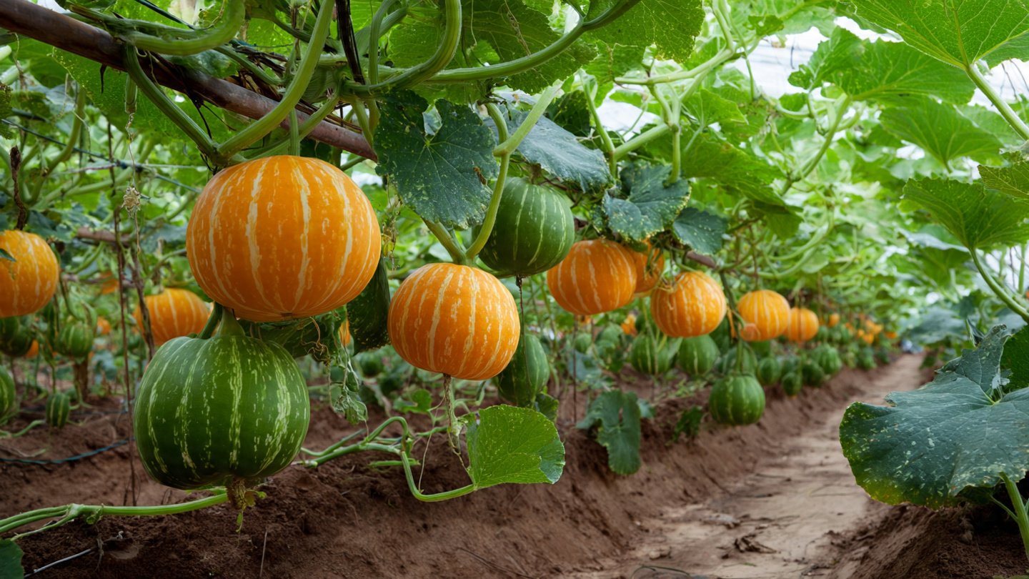 A New Advanced Technique for Growing Pumpkin Plants with Bigger and Healthier Fruits
