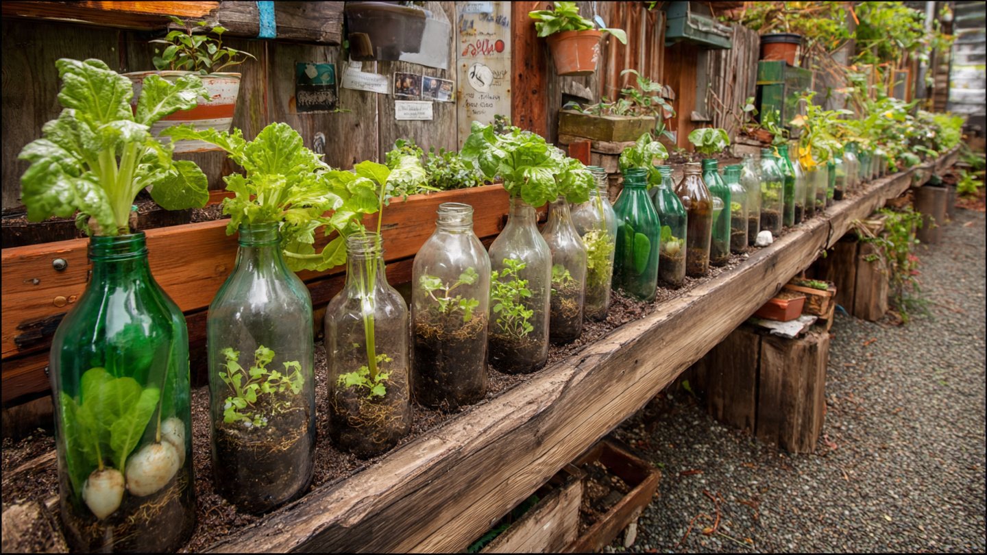 Growing in Bottles: Creative Gardening for Small Spaces and Maximum Harvests