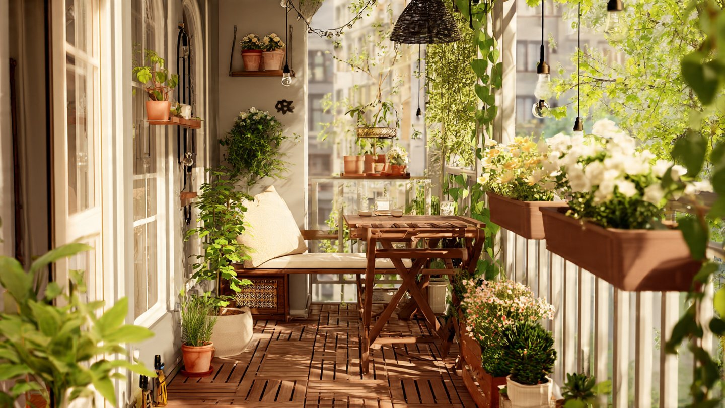 How Can You Transform a Tiny Balcony into a Sprawling Terrace?