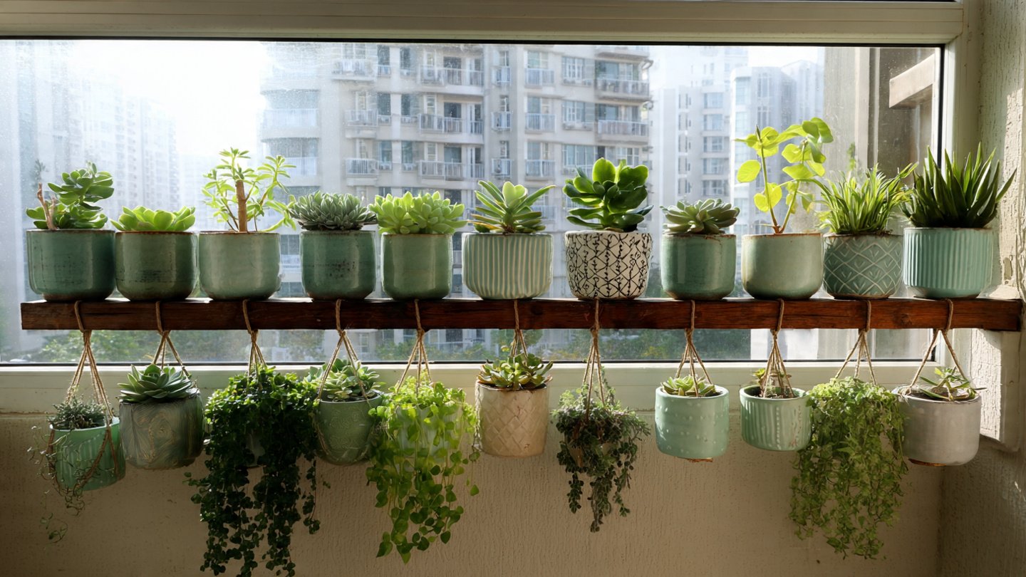 How Can You Use Command Hooks to Creatively Decorate Your Balcony with Plants Without Causing Damage?