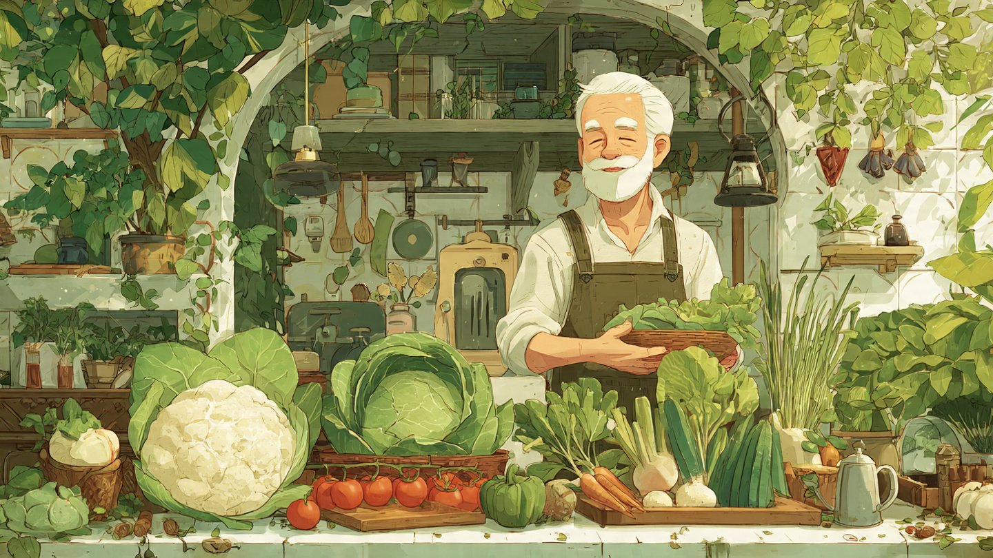 How Grandpa Kaki’s Garden Always Stays Full of Fresh Vegetables