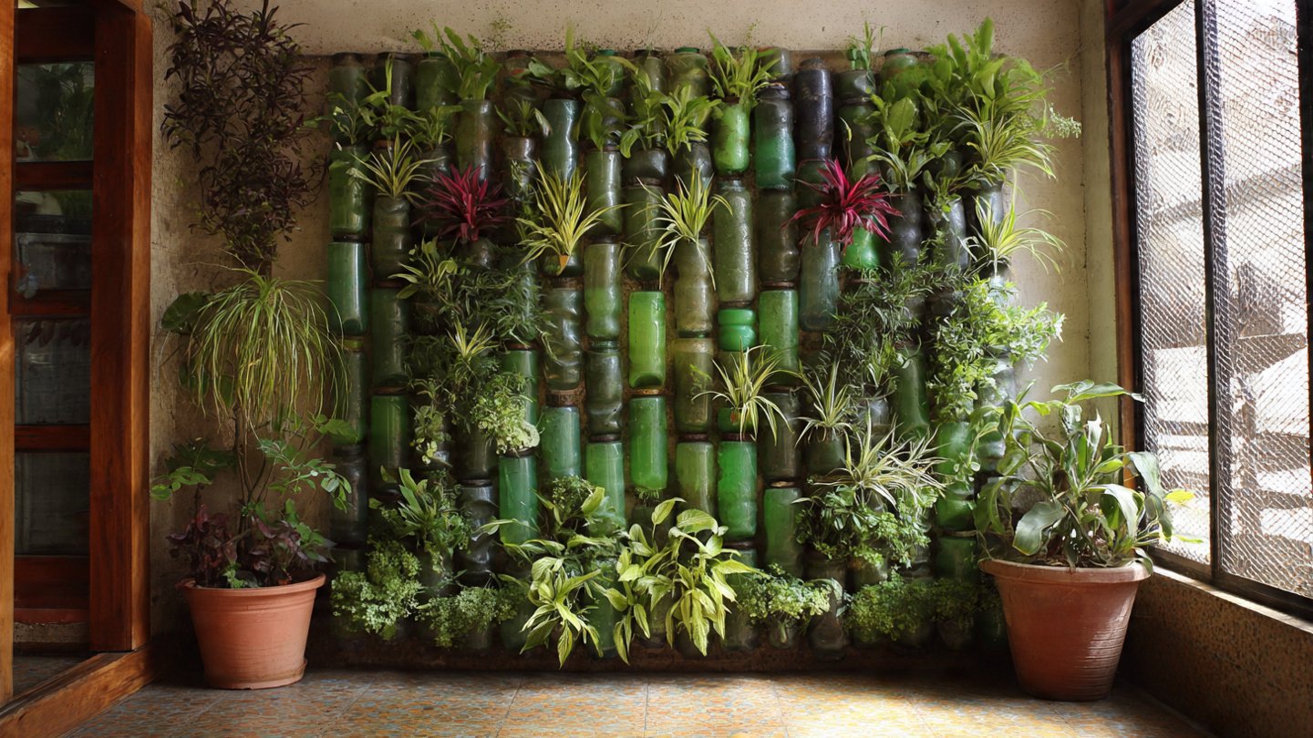 How to Create a Vertical Garden from Plastic Bottles: Easy DIY Guide for Sustainable Living