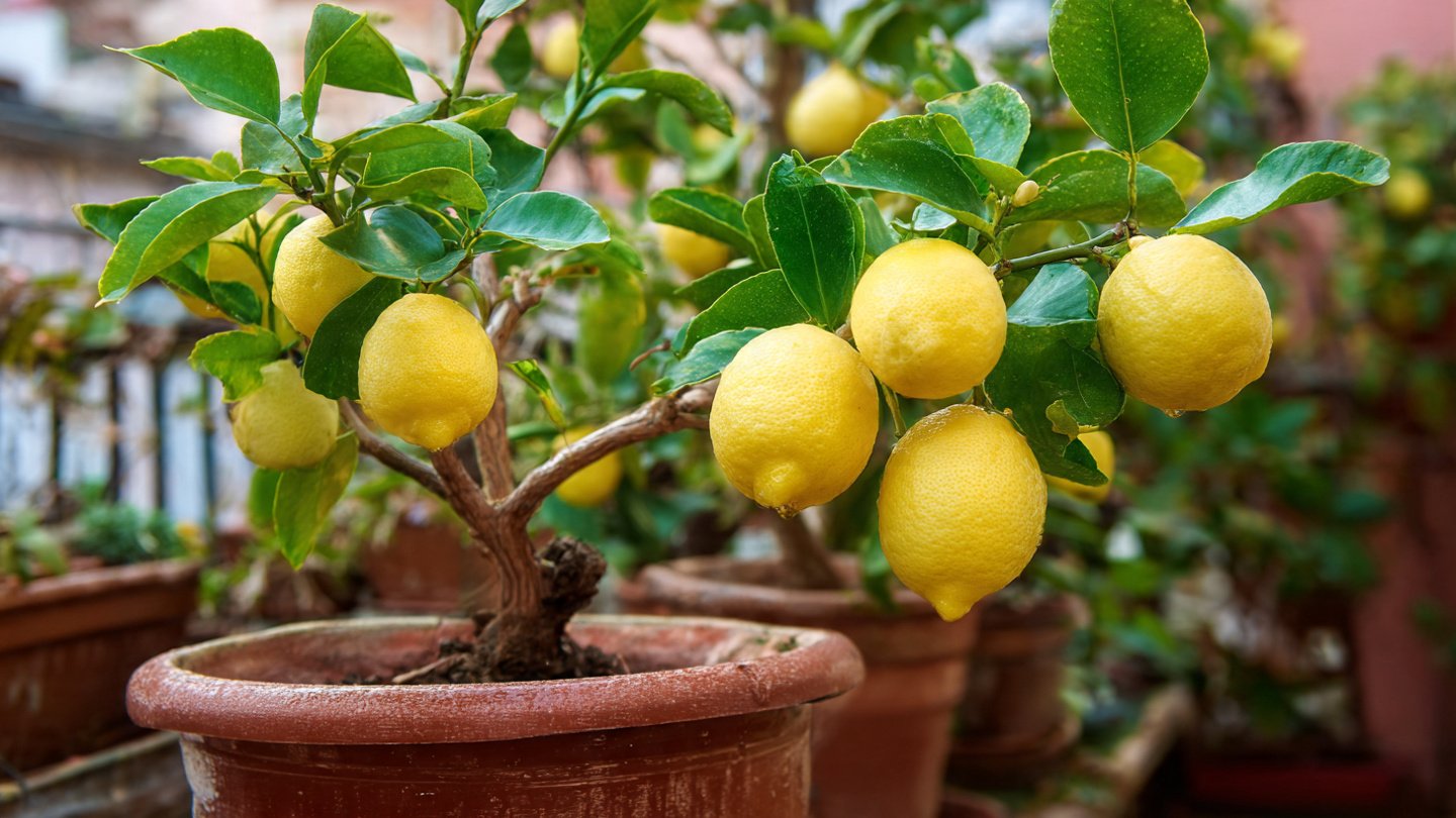 How to grow lemons in containers on a balcony garden