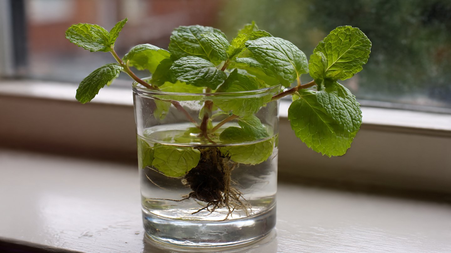 How to Successfully Root Fast Mint Cuttings in a Water Glass