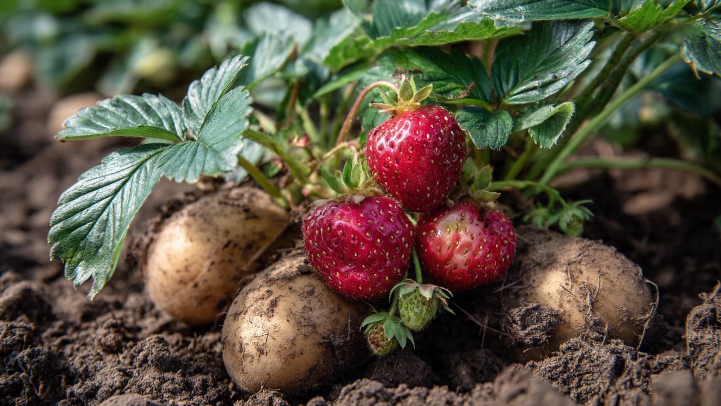 Revolutionary Strawberry Propagation: Achieve 100% Success Using Potatoes at Home